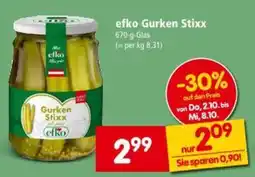 Interspar Efko gurken stixx Angebot
