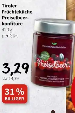 Der Grissemann Tiroler Früchteküche Preiselbeer- konfitüre Angebot