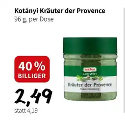 Der Grissemann Kotányi Kräuter der Provence Angebot