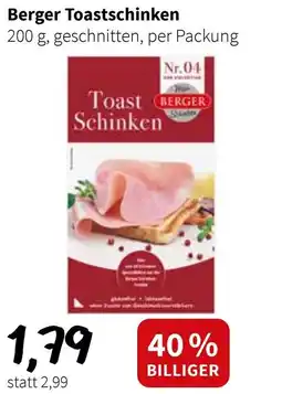 Der Grissemann Berger Toastschinken Angebot