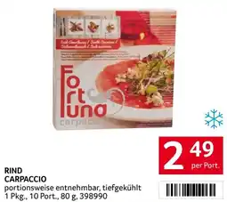 Transgourmet Rind carpaccio Angebot
