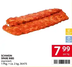 Transgourmet Schwein spare ribs Angebot