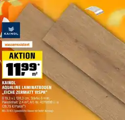 OBI KAINDL AQUALINE LAMINATBODEN ,,EICHE ZERMATT VISPA" Angebot