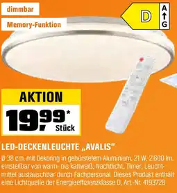 OBI Led-deckenleuchte avalis Angebot
