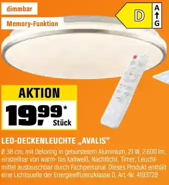 Led-deckenleuchte avalis