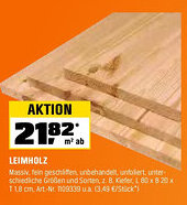 OBI Leimholz Angebot