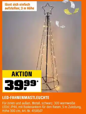 OBI Led-fahnenmastleuchte Angebot
