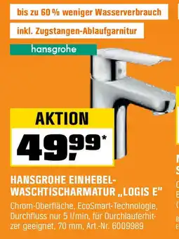 OBI Hansgrohe einhebel- waschtischarmatur logis e Angebot