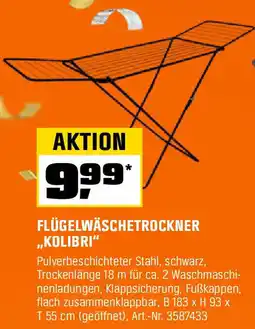 OBI Flügelwäschetrockner kolibri Angebot