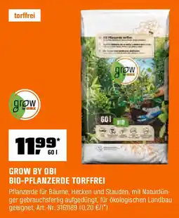 OBI Grow by obi bio pflanzerde torffrei Angebot