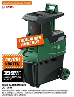 OBI Bosch gartenhäcksler axt 25 tc Angebot