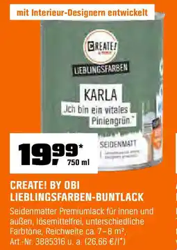 OBI Create! by obi lieblingsfarben buntlack Angebot