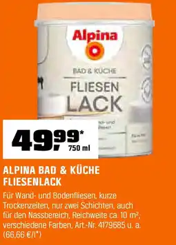 OBI Alpina bad & küche fliesenlack Angebot