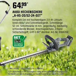 OBI Akku heckenschere Angebot