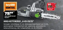 OBI Akku kettensäge Angebot
