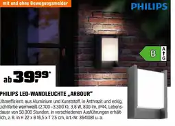 OBI Philips led wandleuchte arbour Angebot