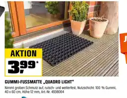 OBI Gummi fussmatte quadro light Angebot