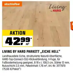 OBI Living by haro parkett eiche hell Angebot
