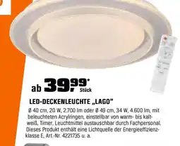 OBI Led deckenleuchte lago Angebot