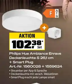 OBI Philips Hue Ambiance Enrave Deckenleuchte S 26,1 cm Angebot