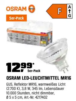OBI Osram ledleuchtmittel mr16 Angebot