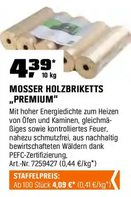 OBI Mosser holzbriketts premium Angebot