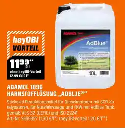 OBI Adamol 1896 harnstofflösung adblue Angebot