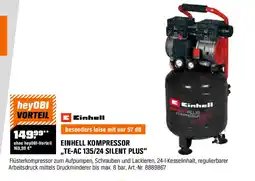 OBI Einhell kompressor te-ac 135/24 silent plus Angebot