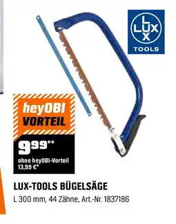 OBI Lux tools bügelsäge Angebot