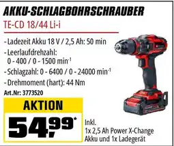 OBI Akku schlagbohrschrauber Angebot