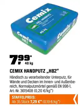 OBI Cemix handputz h82 Angebot