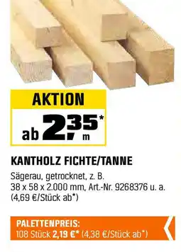 OBI Kantholz fichte/tanne Angebot