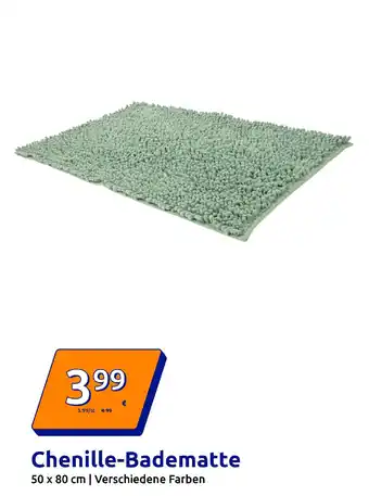 Action Chenille-Badematte Angebot