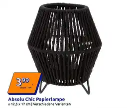 Action Absolu Chic Papierlampe Angebot