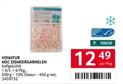 Transgourmet Vonatur msc eismeergarnelen tiefgekühlt Angebot