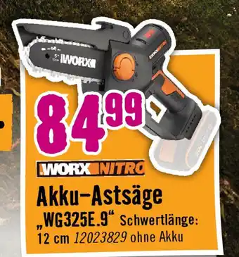 Hornbach Akku-astsäge Angebot
