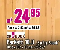 Hornbach Parkett 10.0 spring beech Angebot