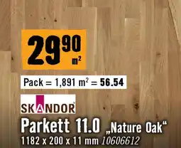 Hornbach Parkett 11.0 nature oak Angebot