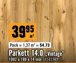 Hornbach Parkett 14.0 vintage Angebot