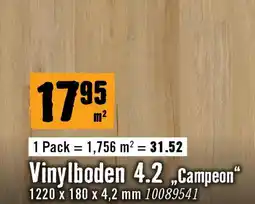 Hornbach Vinylboden 4.2 Campeon Angebot