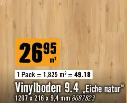 Hornbach Vinylboden 9.4 eiche natur Angebot