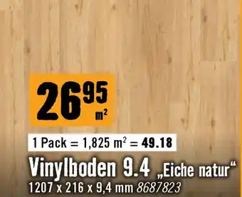 Hornbach Vinylboden 9.4 eiche natur Angebot