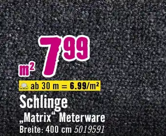 Hornbach Schlinge matrix meterware Angebot