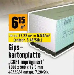 Hornbach Gips- kartonplatte Angebot