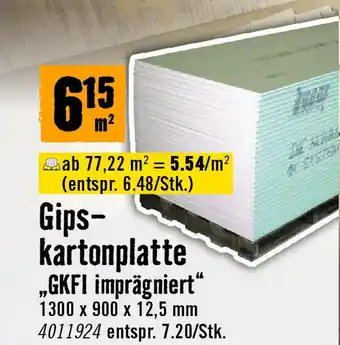 Hornbach Gips- kartonplatte Angebot