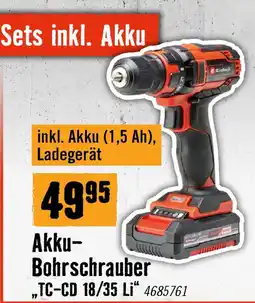 Hornbach Akku- Bohrschrauber Angebot