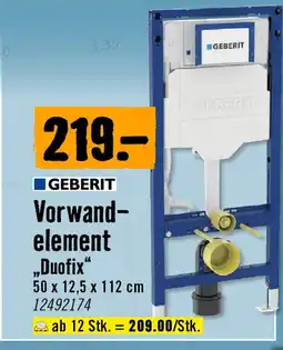 Hornbach Vorwand- element Angebot