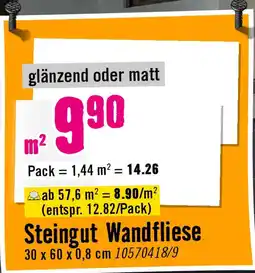 Hornbach Steingut Wandfliese Angebot
