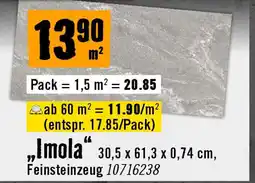 Hornbach Feinsteinzeug Bodenfliese Imola Dark Grey Angebot