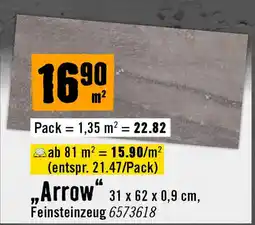 Hornbach Feinsteinzeug Bodenfliese Arrow Angebot